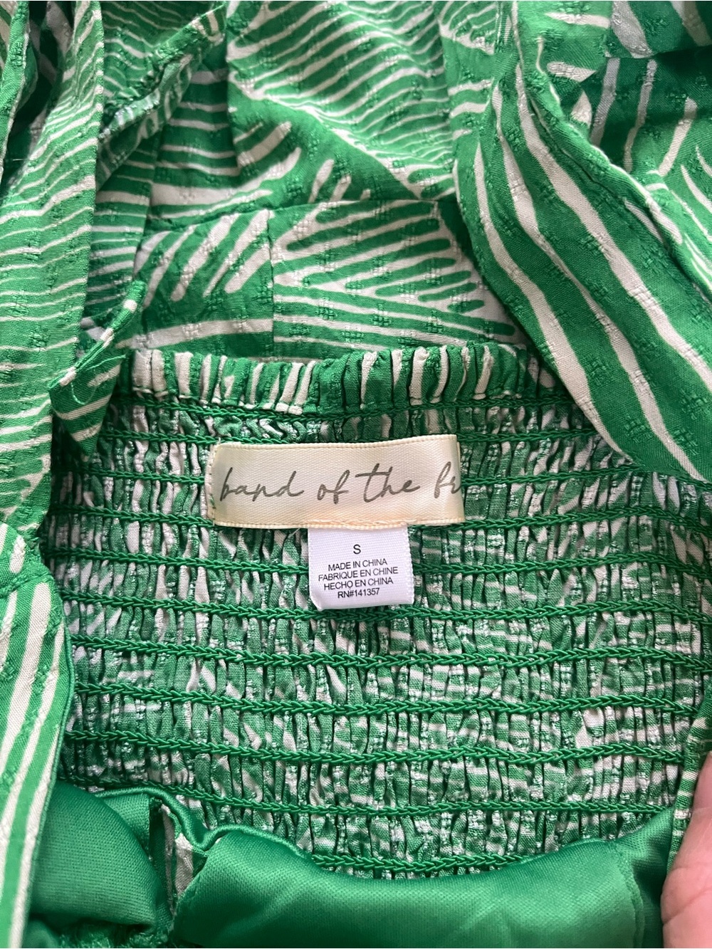 Green Patterned Sundress - Picture 4 of 5